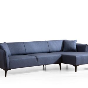 Hanah Home Rohová sedací souprava Belissimo 270 cm modrá pravá