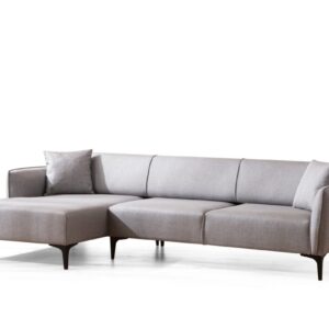 Hanah Home Rohová sedací souprava Belissimo 270 cm světle šedá levá