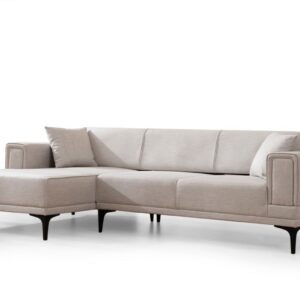 Hanah Home Rohová sedací souprava Horizon 250 cm ecru levá