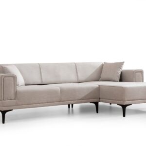 Hanah Home Rohová sedací souprava Horizon 250 cm ecru pravá