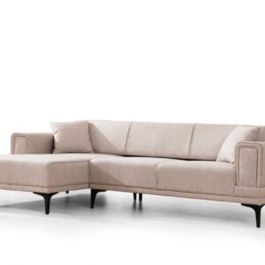 Hanah Home Rohová sedací souprava Horizon 250 cm světle hnědá levá