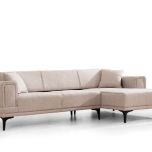 Hanah Home Rohová sedací souprava Horizon 250 cm světle hnědá pravá