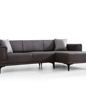Hanah Home Rohová sedací souprava Horizon 250 cm tmavě šedá pravá