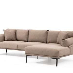 Hanah Home Rohová sedací souprava Leo 255 cm mocha pravá