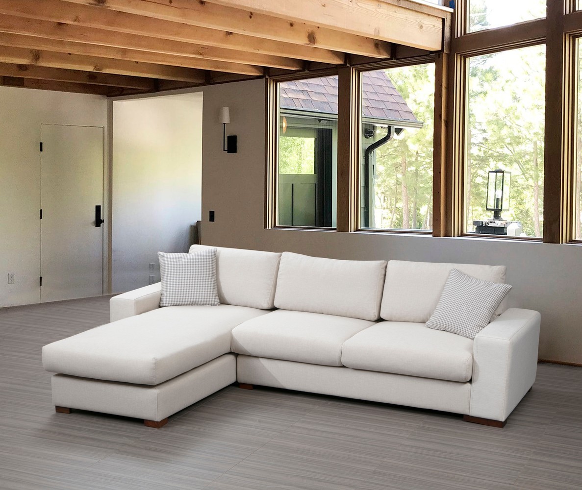 Hanah Home Rohová sedací souprava Loop 270 cm béžová levá - Obrázek 2