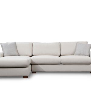 Hanah Home Rohová sedací souprava Loop 270 cm béžová levá