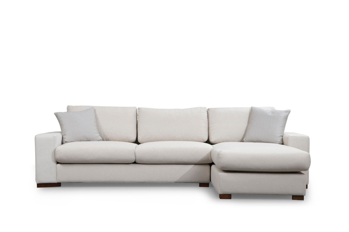 Hanah Home Rohová sedací souprava Loop 270 cm béžová pravá