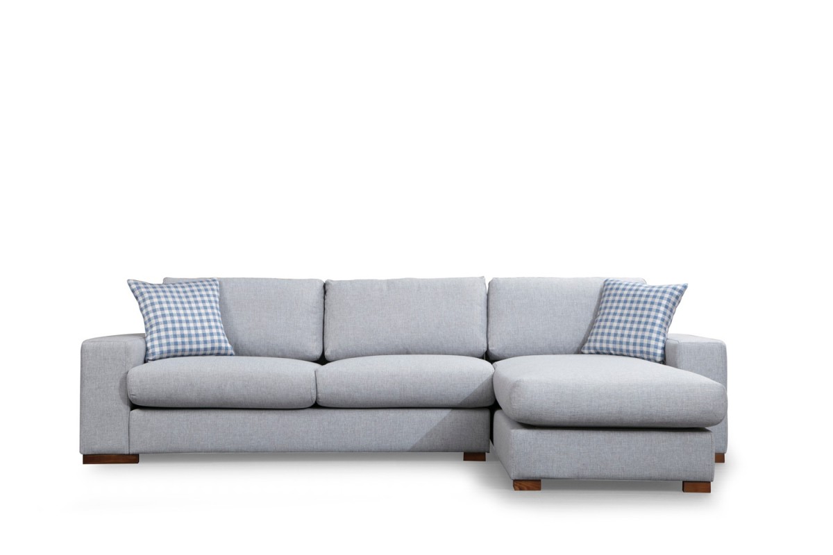 Hanah Home Rohová sedací souprava Loop 290 cm šedá pravá
