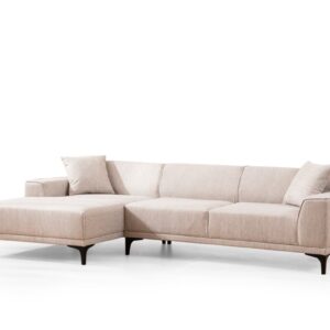 Hanah Home Rohová sedací souprava Petra 250 cm bílá levá