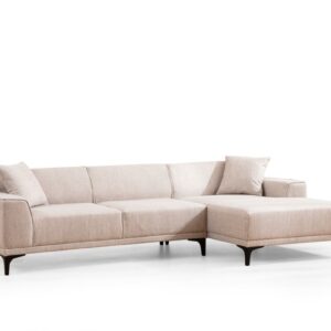 Hanah Home Rohová sedací souprava Petra 250 cm bílá pravá
