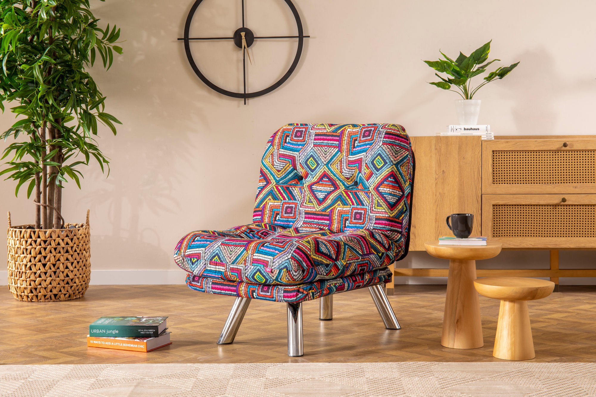 Hanah Home Rozkládací křeslo Misa Small vícebarevné - Obrázek 2