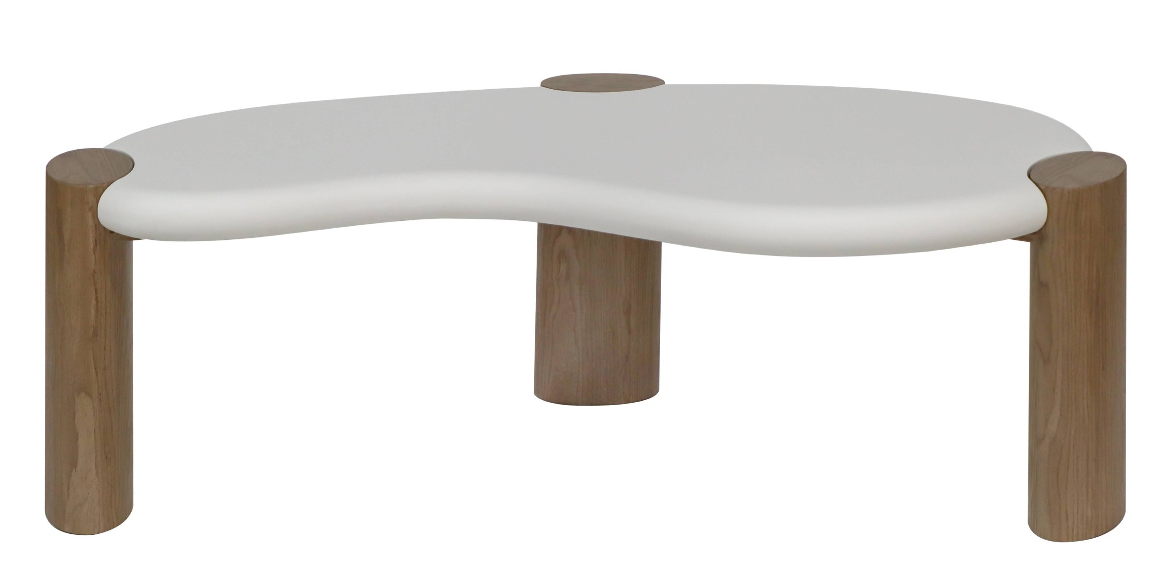 Hector Konferenční stolek Floe 125 cm bílý/ořech
