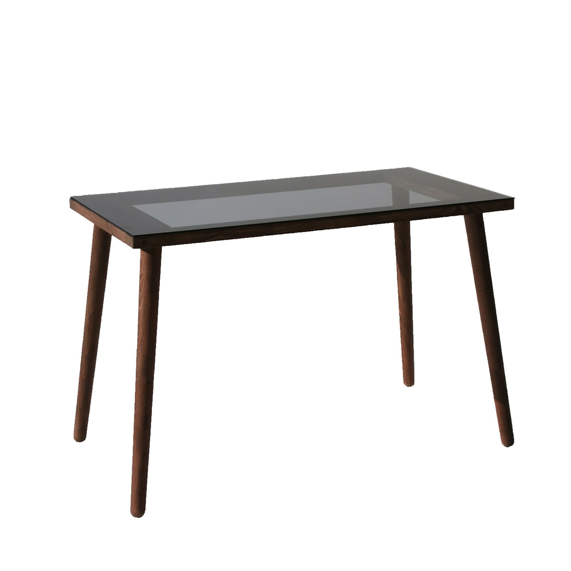 Kalune Design Psací stůl COZY z masivu ořech/sklo