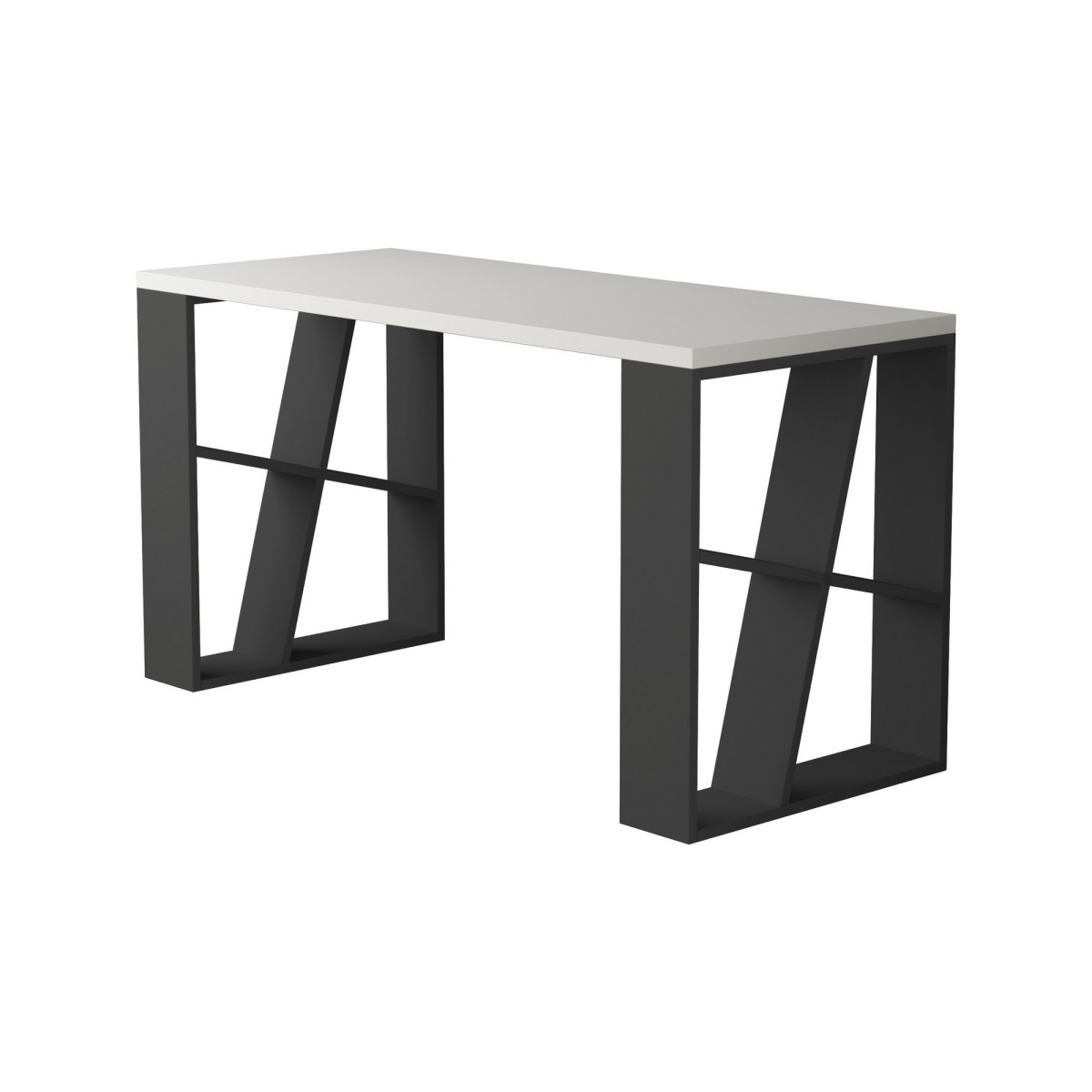 Kalune Design Psací stůl HONE antracit/bílý - Obrázek 2