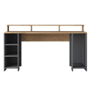 Kalune Design Psací stůl Kalipo 160 cm ořech/antracit