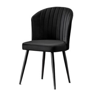 Kalune Design Sada 4 ks jídelních židlí Rubi černá