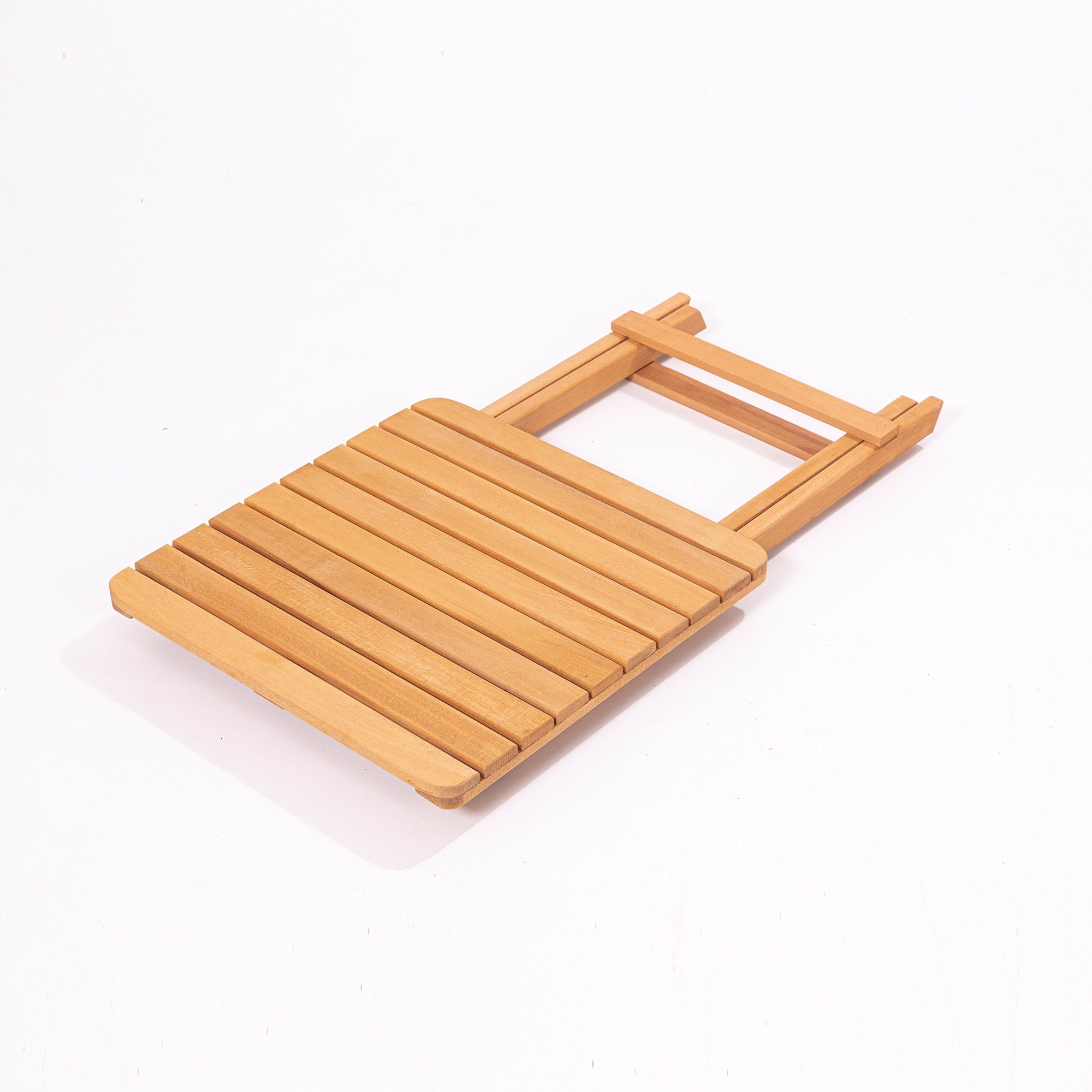 Kalune Design Skládací zahradní odkládací stolek Lipo 50 cm z masivu hnědý - Obrázek 2
