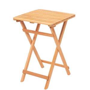 Kalune Design Skládací zahradní odkládací stolek Lipo 50 cm z masivu hnědý