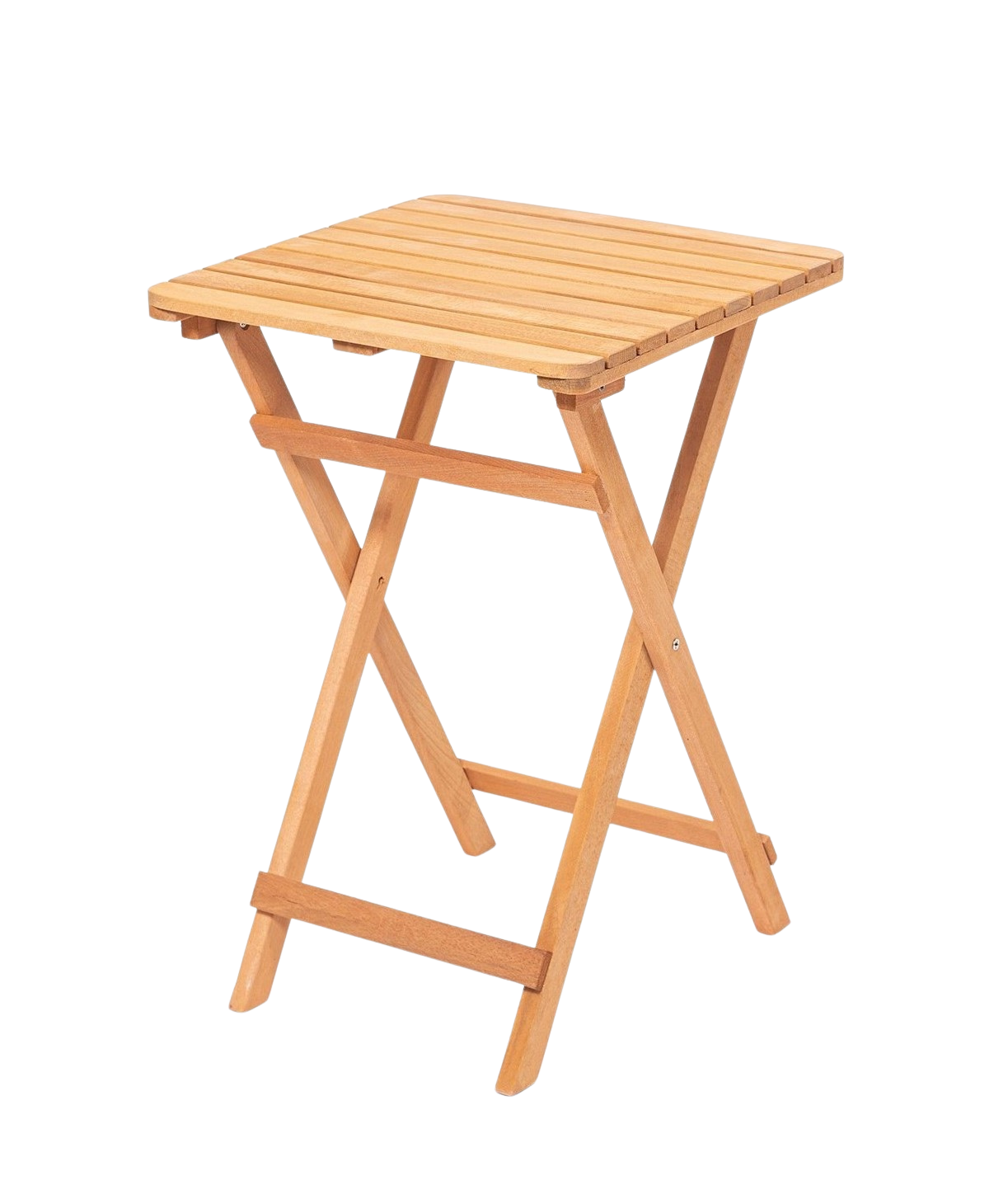 Kalune Design Skládací zahradní odkládací stolek Lipo 50 cm z masivu hnědý