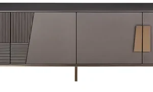 LivinHill TV stolek Stilig ST101B 200 cm grafit/zlatý