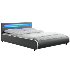 Manželská postel s RGB LED osvětlením