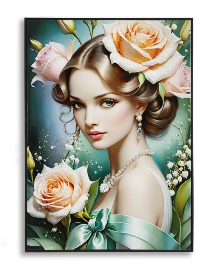 Mauro Ferretti Obraz Fantasy B 72x102 cm modro-zelený