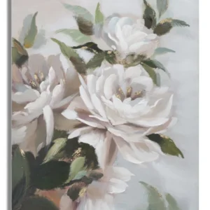 Mauro Ferretti Obraz Flower & Leaf 80x100 cm bílý