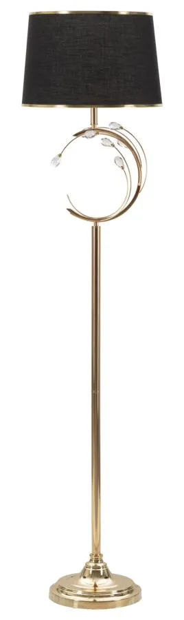 Mauro Ferretti Stojací lampa Bruxelles 160 cm černá/zlatá