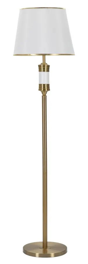 Mauro Ferretti Stojací lampa Whity 160 cm bílá/zlatá
