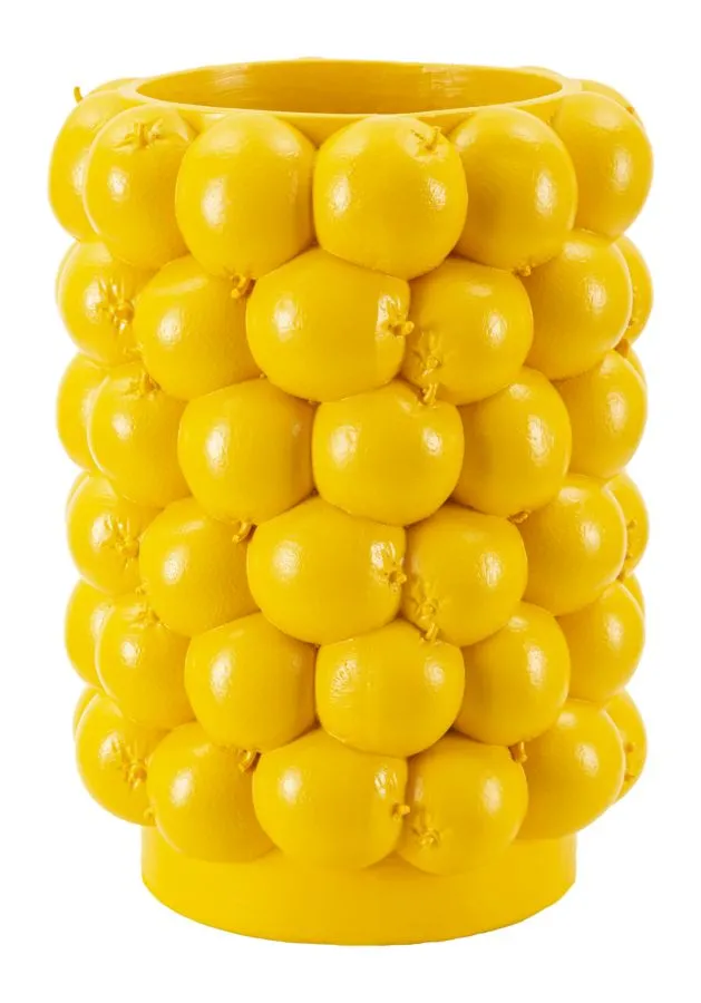 Mauro Ferretti Váza Lemons 28 cm žlutá