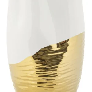Mauro Ferretti Váza Lux 35 cm zlatá/bílá