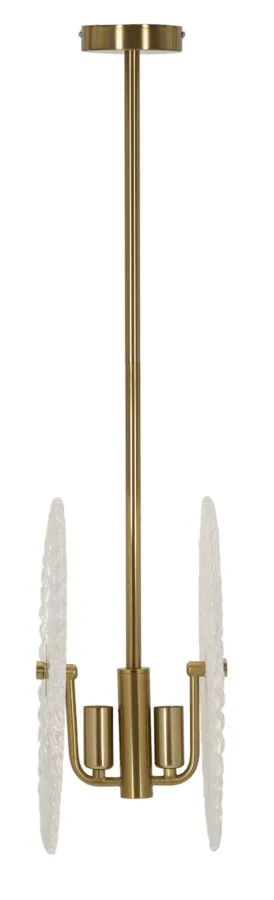 Mauro Ferretti Závěsný lustr Glass 80 cm zlatý - Obrázek 2