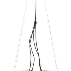 Mauro Ferretti Závěsný lustr Japany 45 cm zlatý/bílý