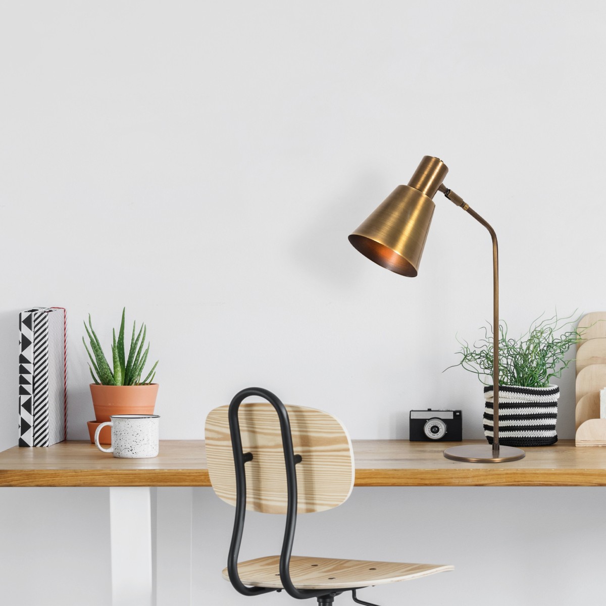 Opviq Stolní lampa Sivani III zlatá - Obrázek 2