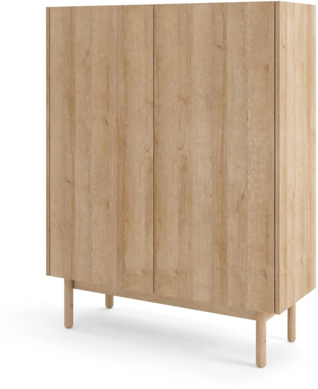 Piaski Komoda Boho La 97 cm dub riviéra/bílý mramor - Obrázek 2
