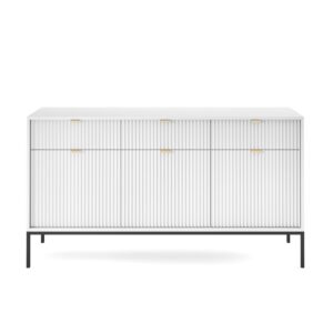 Piaski Komoda Nova 154 cm bílá/černá