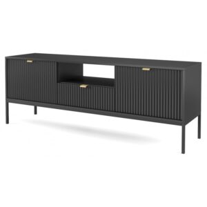 Piaski Televizní stolek Nova 154 cm černý/černý rám