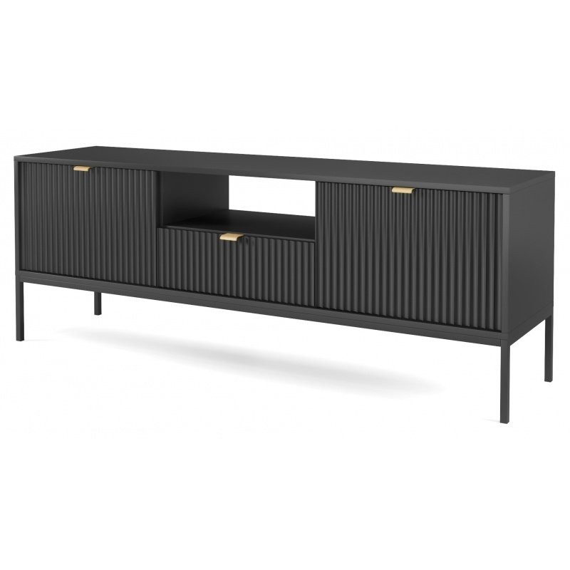 Piaski Televizní stolek Nova 154 cm černý/černý rám