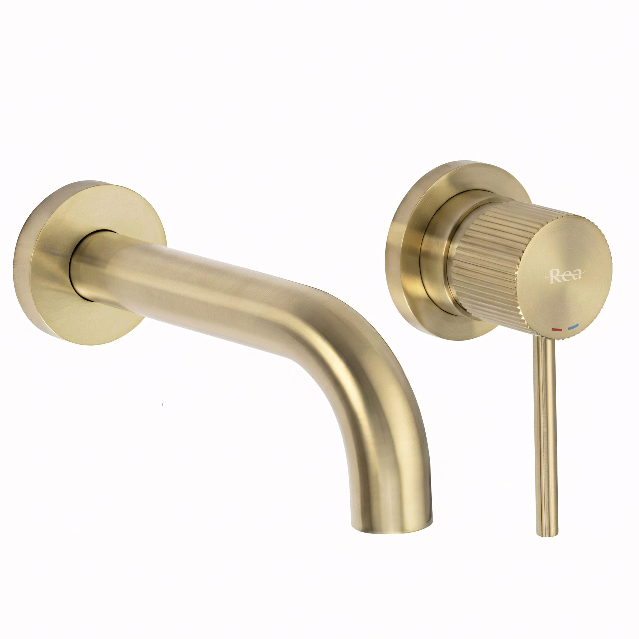 Podomítková umyvadlová/vanová baterie REA LUNGO STRIPE BOX systém zlatá kartáčovaná
