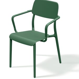 Prosperplast Zahradní židle Rimos 57 cm s područkami zelená