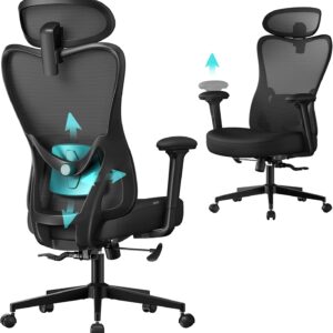 SONGMICS Kancelářská židle Vivaro černá