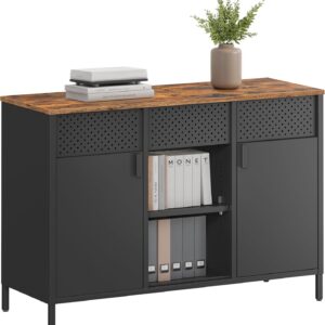 SONGMICS Komoda Vasagle Teduo 110 cm černá/hnědá
