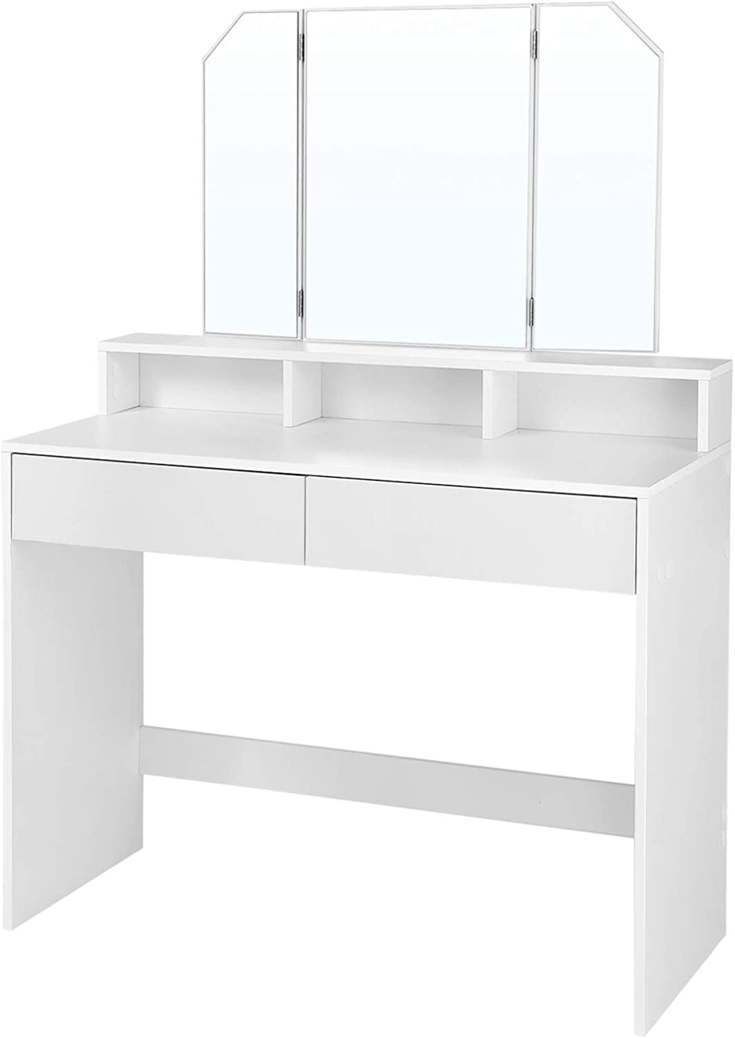 SONGMICS Kosmetický toaletní stolek Velisa 142 cm bílý - Obrázek 2