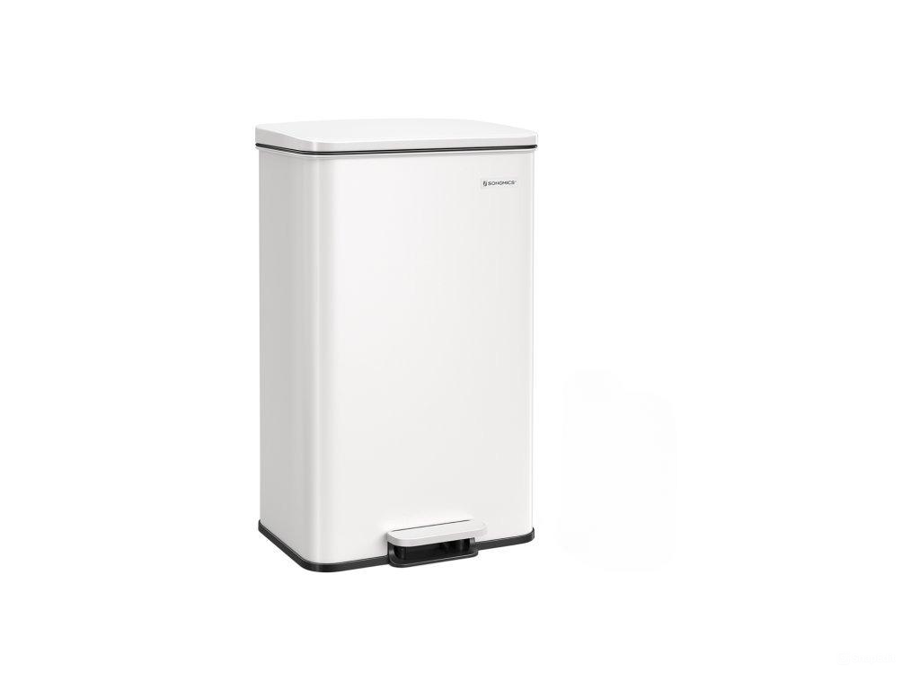 SONGMICS Odpadkový koš 40 l bílý - Obrázek 2