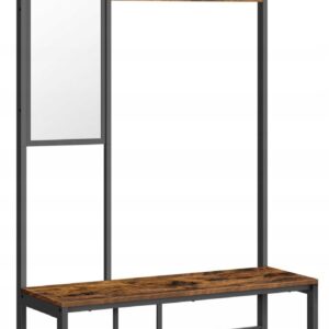 SONGMICS Předsíňový věšák s botníkem Vasagle ELEVATOR hnědý