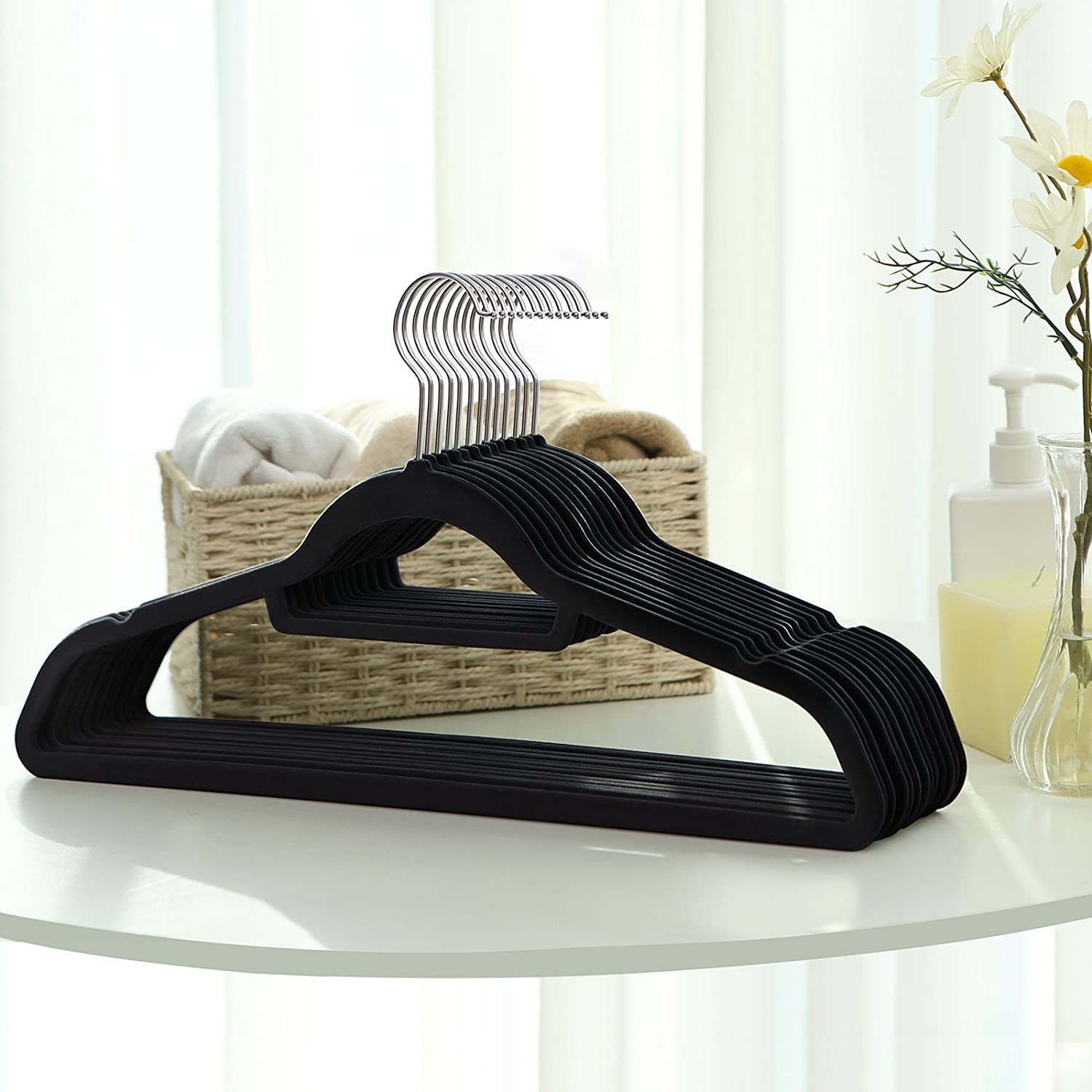 SONGMICS Ramínka na šaty černé 45 cm 50 ks - Obrázek 2