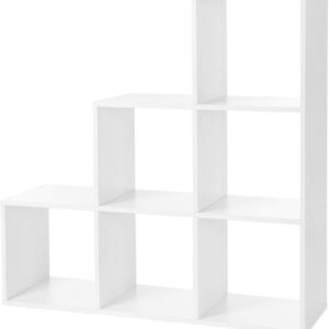 SONGMICS Regál bílý 6 kostek 98x98 cm