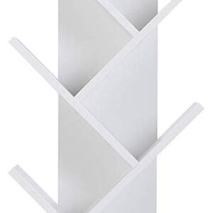 SONGMICS Zajímavá knihovna bílá 50x141 cm