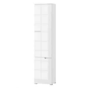 Szynaka Regál Selene 13- 216 cm bílý lesk/mat