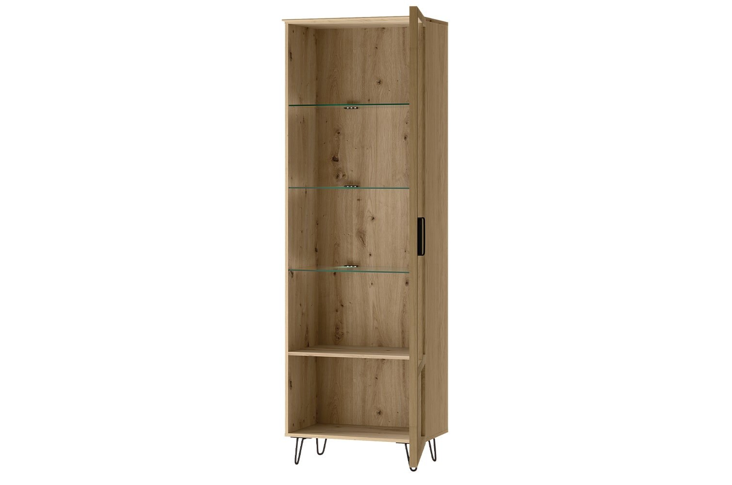 Szynaka Vitrína Limbo 11 65 cm z masivu s LED osvětlením dub Artisan - Obrázek 2
